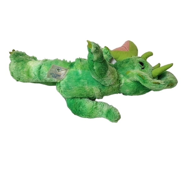 Build a Bear Workshop Dinosaur Triceratops Plush Stuffed Animal Green Dino 15" - Picture 5 of 5